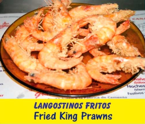 Langostinos fritos
