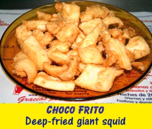 Choco frito de Bar Playa El Boya